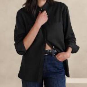 Banana Republic Factory Utility Shirt – Black -- XXS